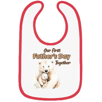 Discover Our First Father's Day Together - Polar Bear Bibs