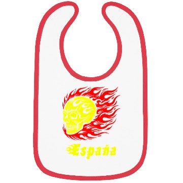Discover Spain Skull Design Design Bibs