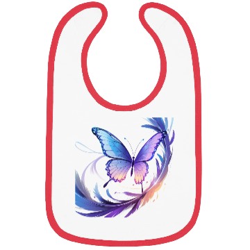 Discover Spectrum Wings – Abstract Floral Butterfly Design Bibs