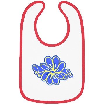 Discover Blue and yellow wildflower2 Bibs