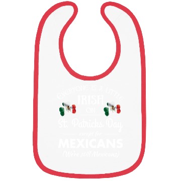 Discover Funny Mexican Pride Irish St. Patrick's Day Bibs