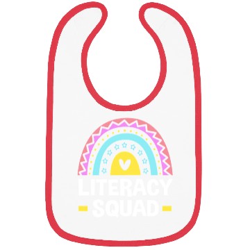 Discover Reading Teacher Book Literacy Squad Bibs