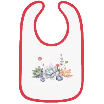 Discover Living In Full Bloom Succulents Bibs