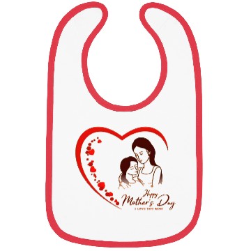 Discover Mother & Daughter Love Heart Mother’s Day Bibs