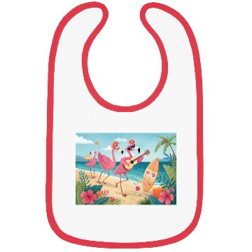 Discover Happy flamingo friends Bibs