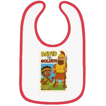 Discover David vs Goliath, Tiny Hands, Mighty God Bibs