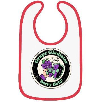 Discover Grape Gladiator Berry Bold Gamer Bibs