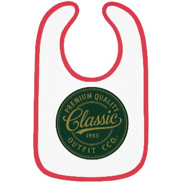 Discover Classic Retro Vintage Logo Badge Bibs