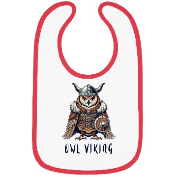 Discover Owl Viking - The Winged Warrior Bibs