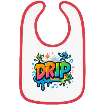 Discover DRIP Graffiti Robot Bibs – Fun Streetwear Style