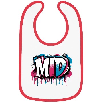 Discover MID Graffiti Bibs – Funny Gen Z Slang Design