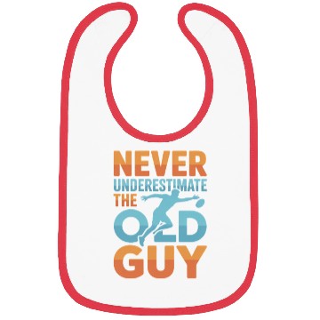 Discover Never Underestimate The Old Guy Frisbee Golf Bibs