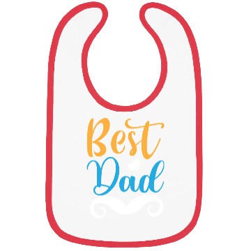 Discover Best Dad Bold Typography Bibs