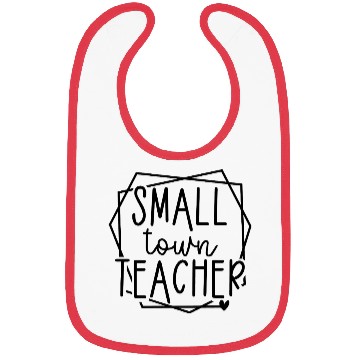 Discover Small Town Teacher Heart Graphic for Educators Bibs