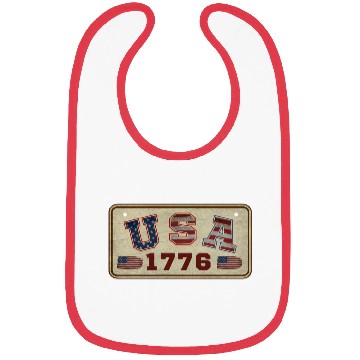 Discover USA 1776 VINTAGE Bibs
