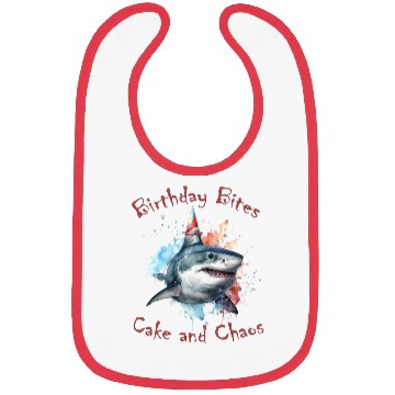 Discover Birthday Party Shark: Whimsical and Fun Bibs