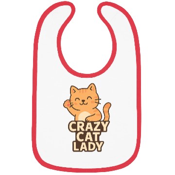 Discover Crazy Cat Lady – Cute Cat Lover Design Bibs