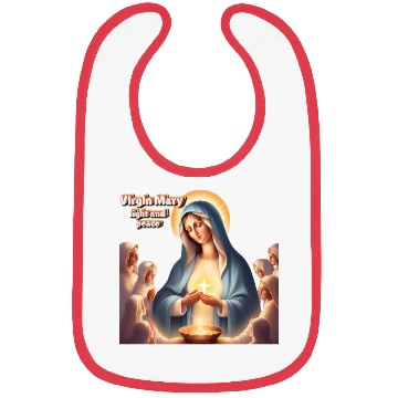 Discover Virgin Mary, light and peace Bibs