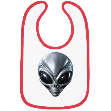 Discover Small Grey Alien Extraterrestrial ET Being Bibs