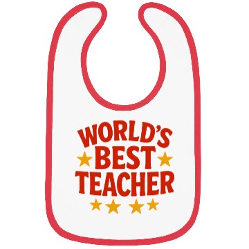 Discover Worlds Best Teacher Bibs