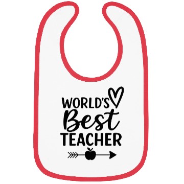 Discover Worlds Best Teacher Bibs