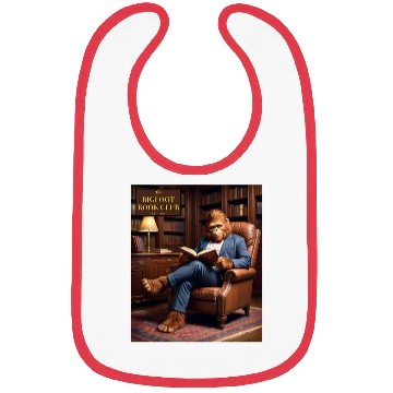 Discover Bigfoot Book Club Sasquatch Reading in the Library Bibs