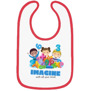 Discover Imagine Math Fun – Colorful Kids Learning Design Bibs