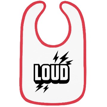 Discover Loud attitude, vibe, hip hop Bibs