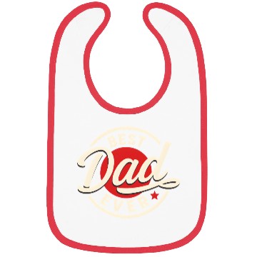 Discover Best Dad Ever Vintage Style Father's Day Design Bibs