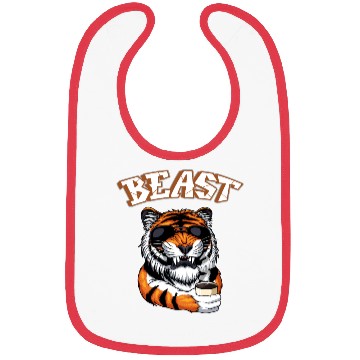 Discover Beast Tiger. Bibs