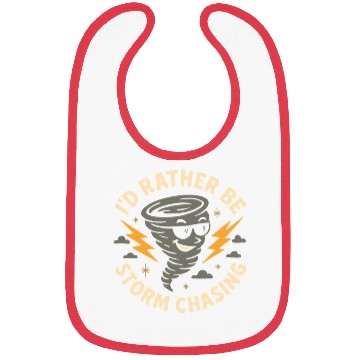 Discover I'd Rather Be Storm Chasing Weather Meteorologist Bibs