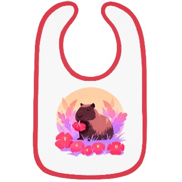 Discover Blooming Capybara Joy Bibs