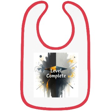 Discover Level Complete – Gamer Style Graduation Bibs