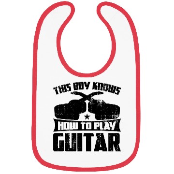 Discover Guitar Boy Bibs