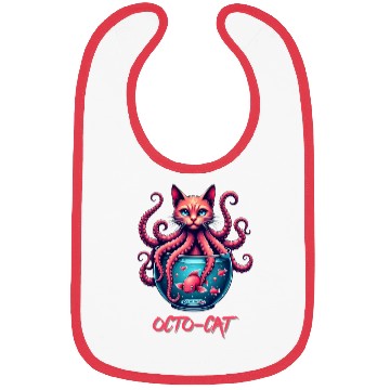 Discover Octo-Cat Creepy Cute Hybrid Monster Design Bibs