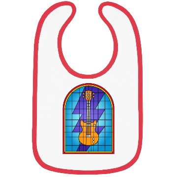 Discover Stained Glass Art Electric Guitar Bibs