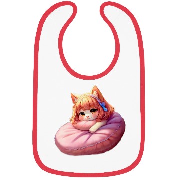 Discover Neko Snoozing Under Sakura Bibs