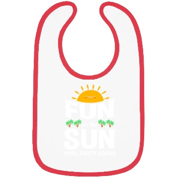 Discover Pool Party Squad Summer Vacation Bibs
