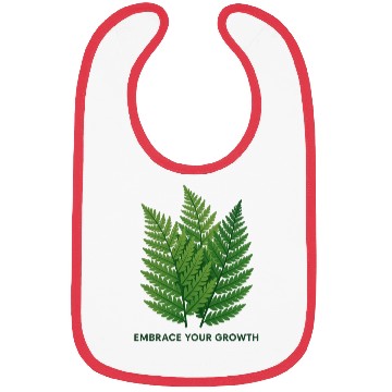 Discover Embrace Your Growth | Fern Design Bibs