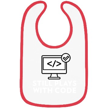 Discover Still Plays with Code Gift for Programmer Bibs