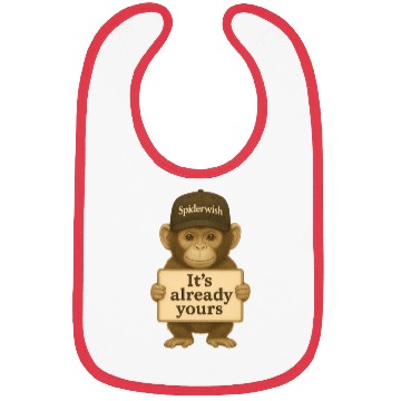 Discover It's Already Yours - Brown Monkey Bibs