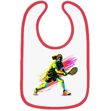 Discover Tennis Player 90s Style Bibs