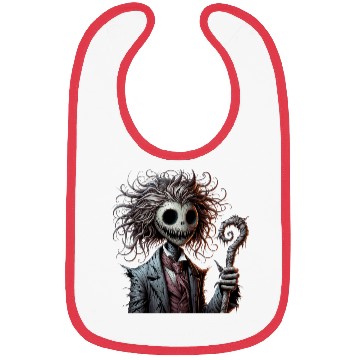 Discover Haunted Puppet Gentleman – Creepy Gothic Dandy Bibs