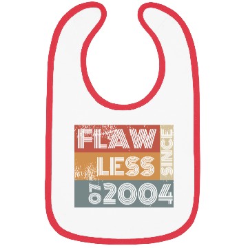 Discover 21st birthday Flawless since 07/2004 Bibs