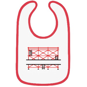 Discover Red Scaffold Banner Add Company Name Bibs