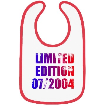 Discover 21st birthday Limited Edition 07/2004 Bibs