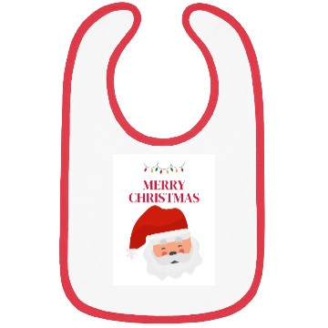 Discover Santa Claus merry Christmas design Bibs