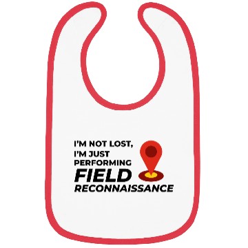 Discover Field Reconnaissance GIS Surveyor Mapping Humor Bibs