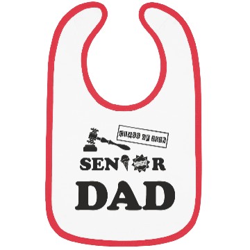 Discover dad graduation done class 2025 father senior dad Bibs