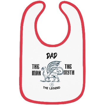 Discover Dad: The man the myth the legend Bibs